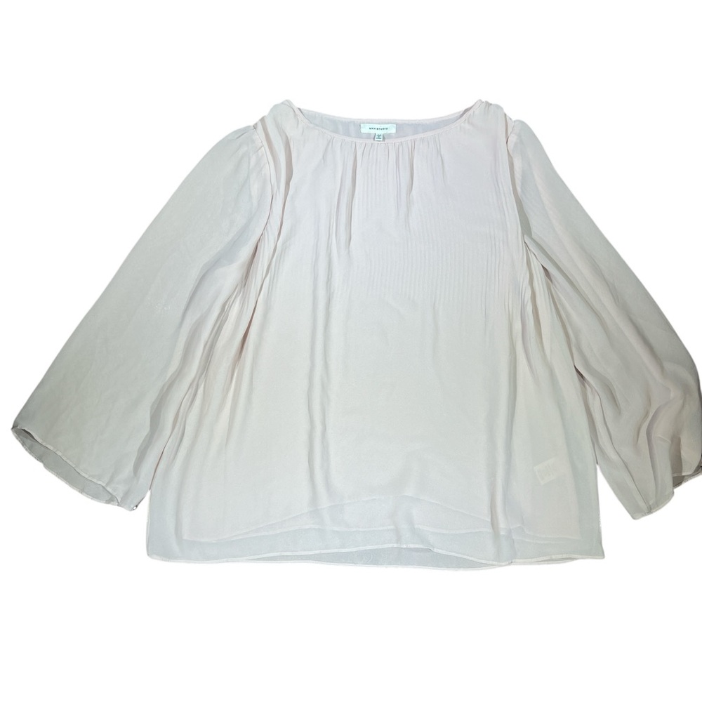 Women's‎ Max Studio Light Pink Two Layered Bell Sleeved Blouse Size M